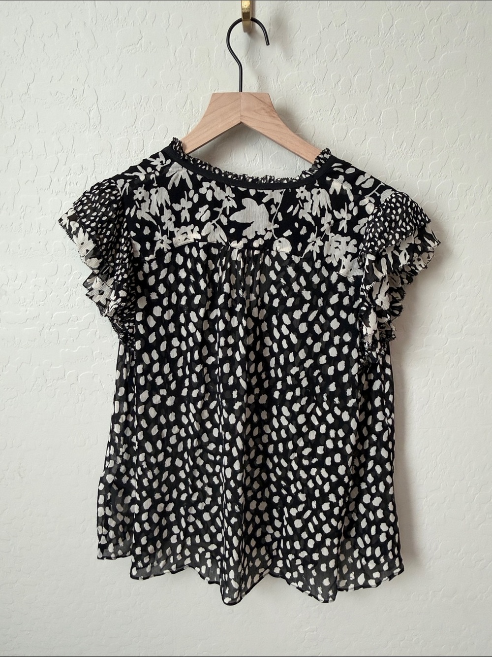 ba&sh Bronx Sheer Blouse size XS - Picture 7 of 9